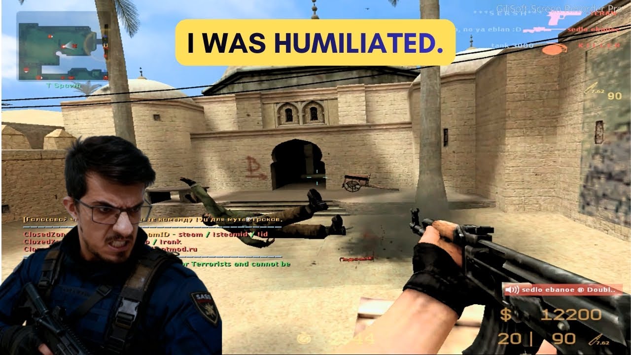 CS: Source &mdash; Blinded by Flashbangs and Killed Mid-Fight.