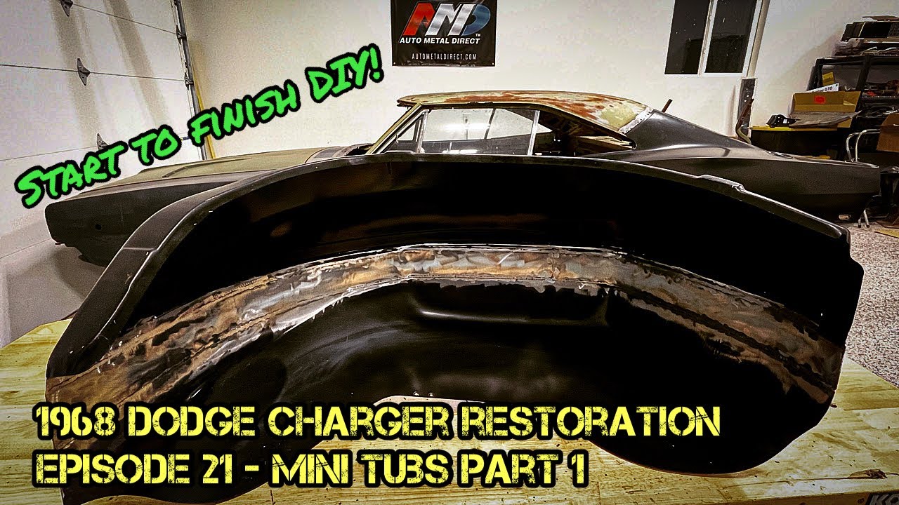 1968 Dodge Charger Restoration - Episode 21 - DIY Mini Tubs