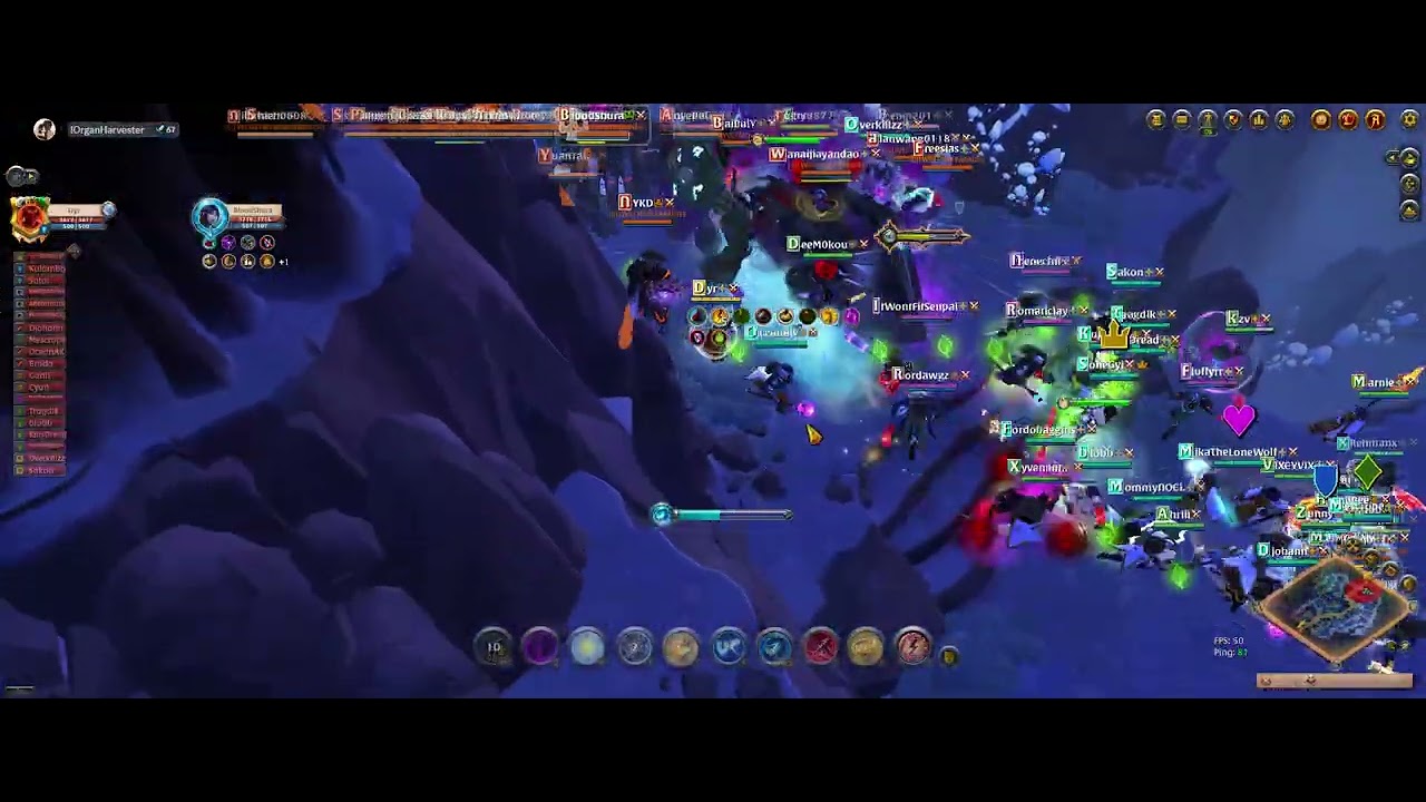 Albion Online BEDROCK MACE Malevolent vs HH 4 way fight 3