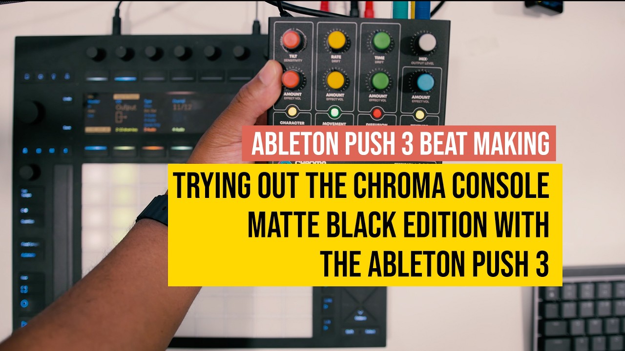 Trying out the Chroma Console Matte Black Edition with the Ableton Push 3 in Standalone