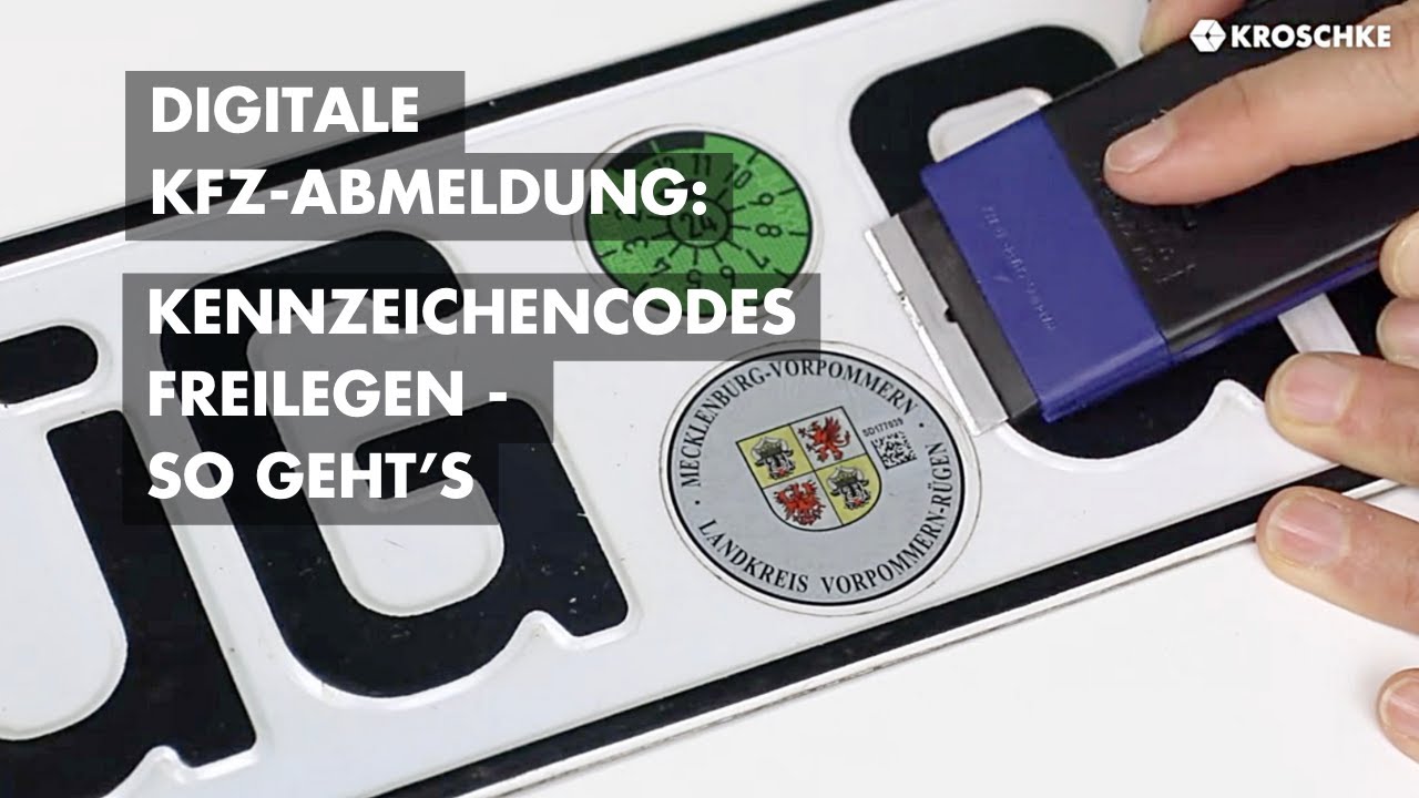 Kennzeichen-Siegel entfernen f&uuml;r die digitale Kfz-Abmeldung | Kroschke Zulassungsdienst