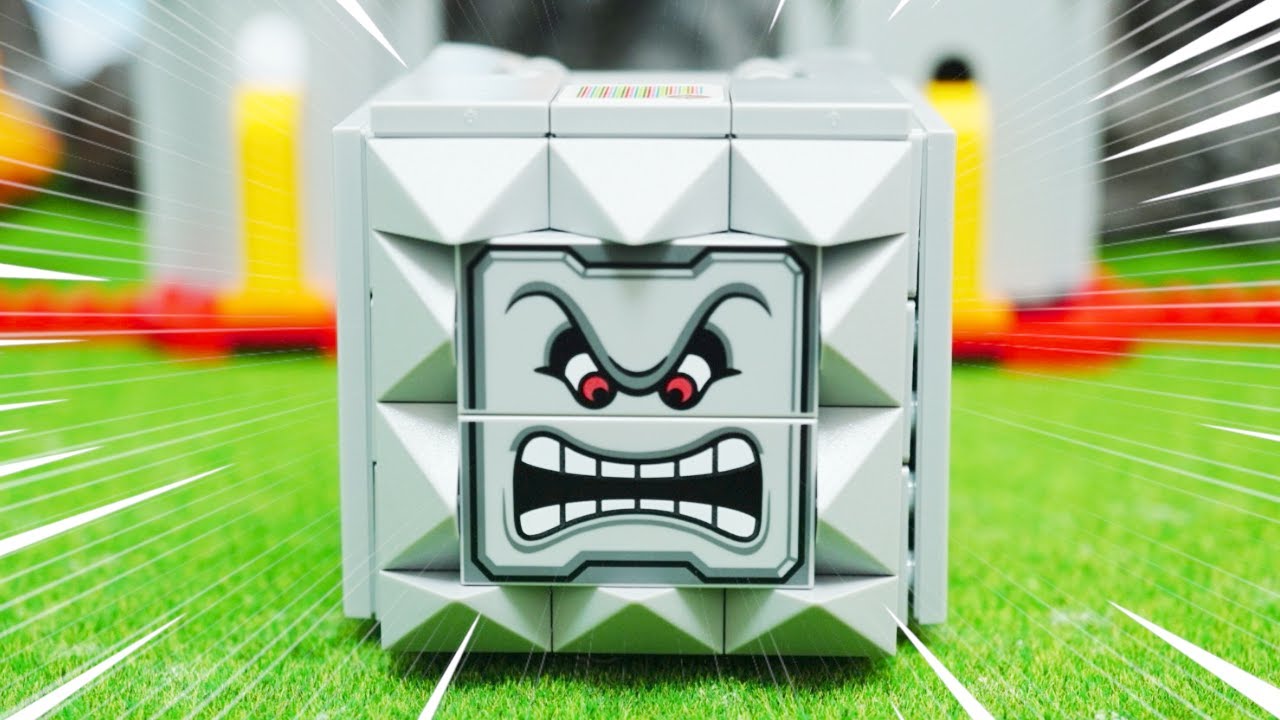 LEGO Super Mario   summary 2 | レゴ　スーパーマリオのドッスン とキングテレサとキラーを組み立てる stop motion anime!