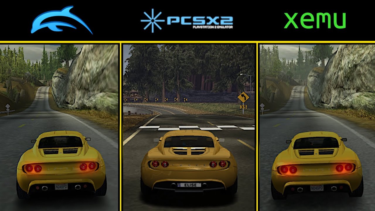 Need for Speed Hot Pursuit 2 | Dolphin vs Xemu vs PCSX2 Comparison | Gamecube / Xbox / PS2