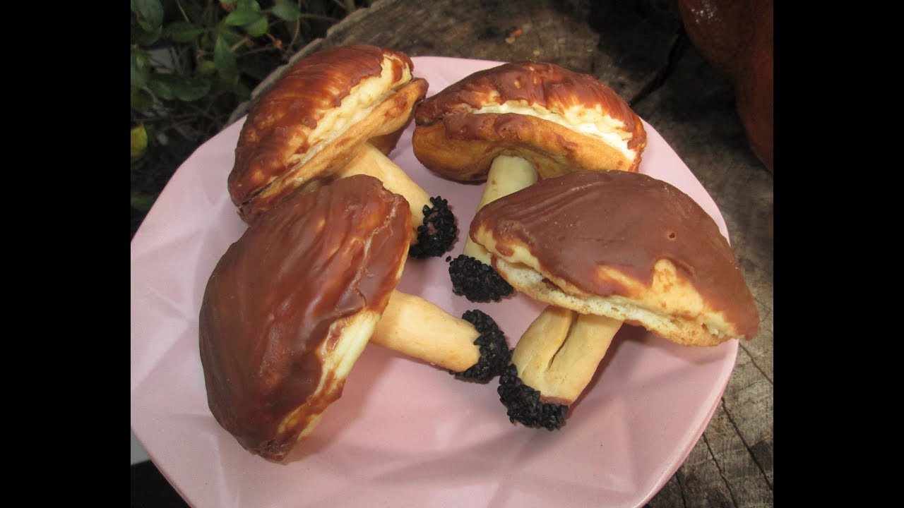 🍄🍄🍄Ciasteczka grzybki z kremem-pyszne słodkie grzybki krok po kroku