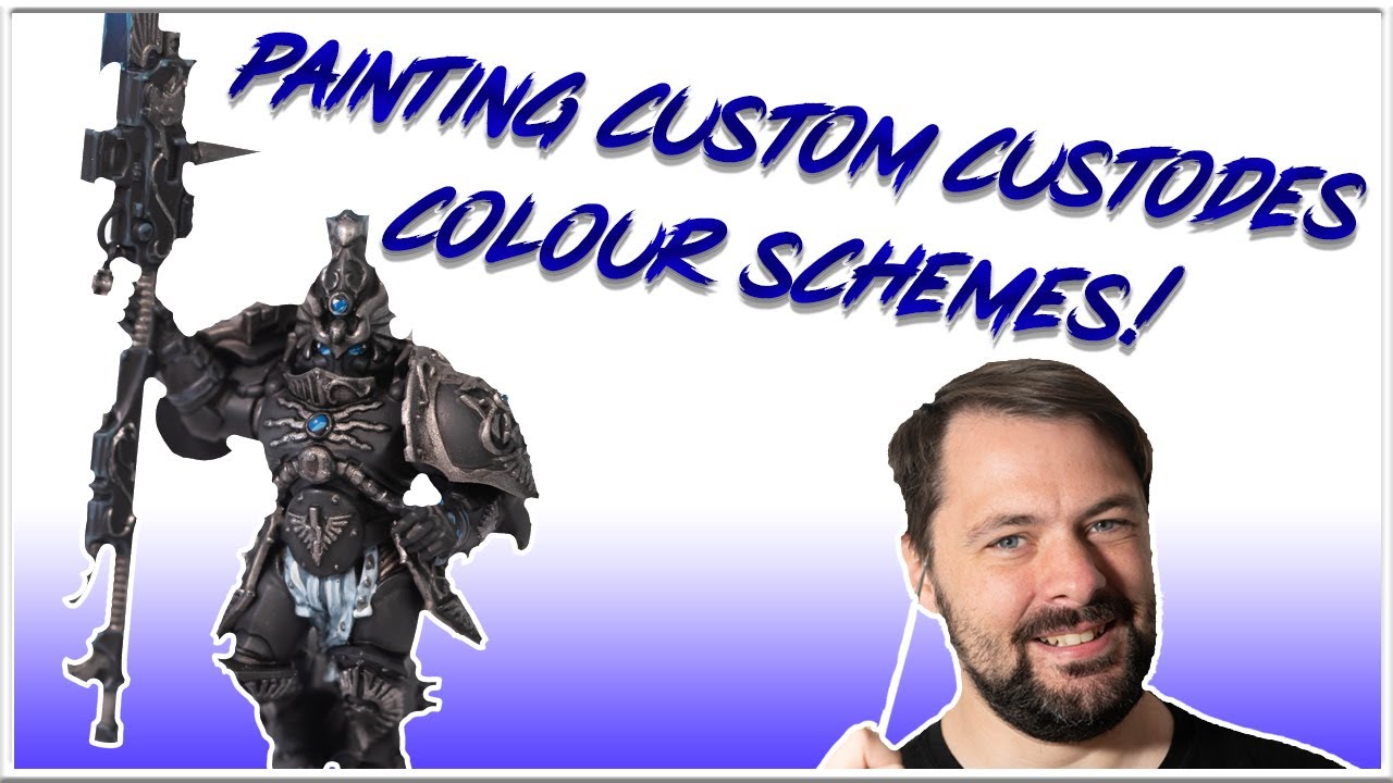 Painting custom Adeptus Custodes colour schemes!