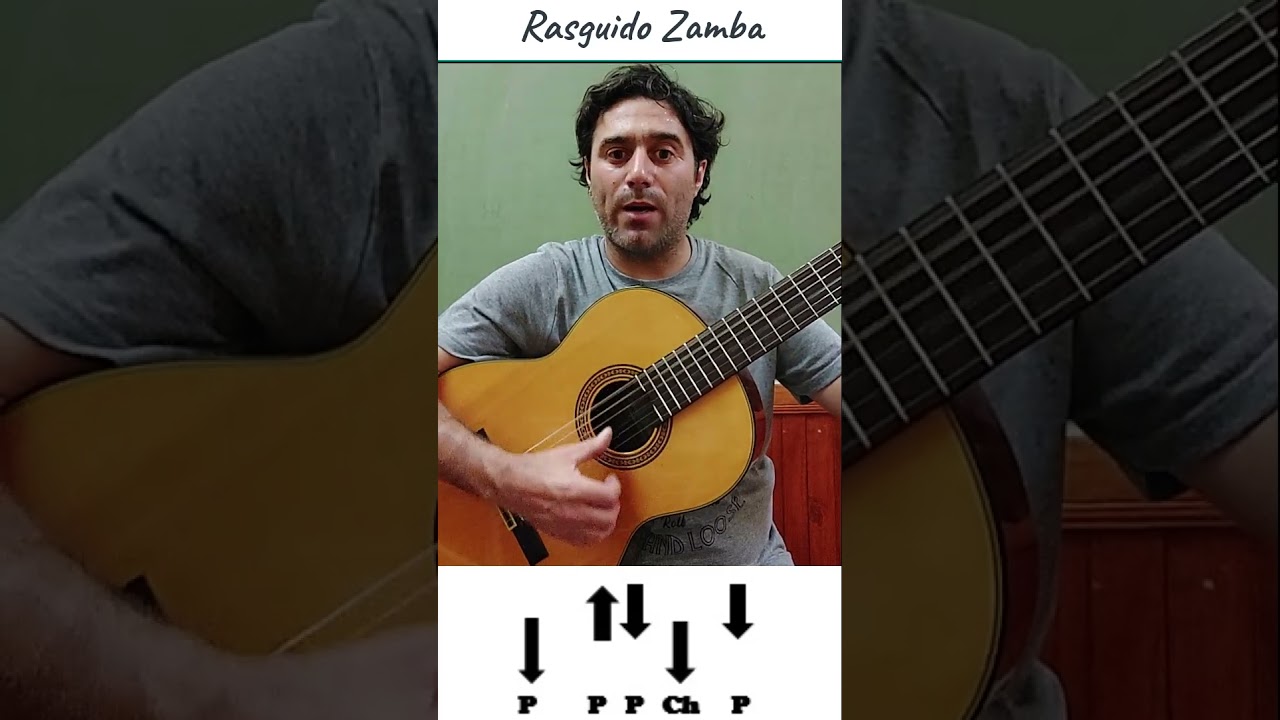 Como tocar Zamba (b&aacute;sico) #zamba #guitarra  #folklore  #tutorial     #rasguido  #guitar