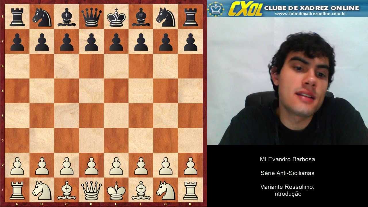 Videoaula Série Anti-Sicilianas Parte 1: Variante Rossolimo - MI Evandro Barbosa