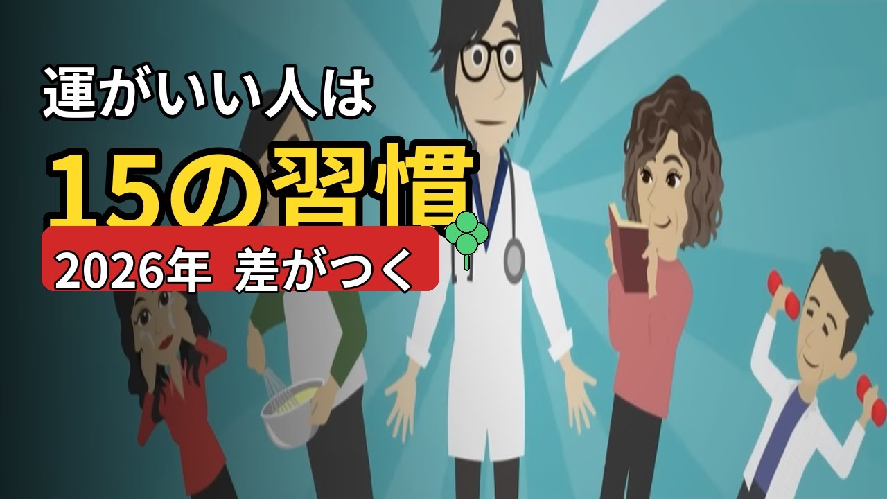 【差がつく共通点】運がいい人の15の習慣｜今日からできる“1つの基準”（2026）