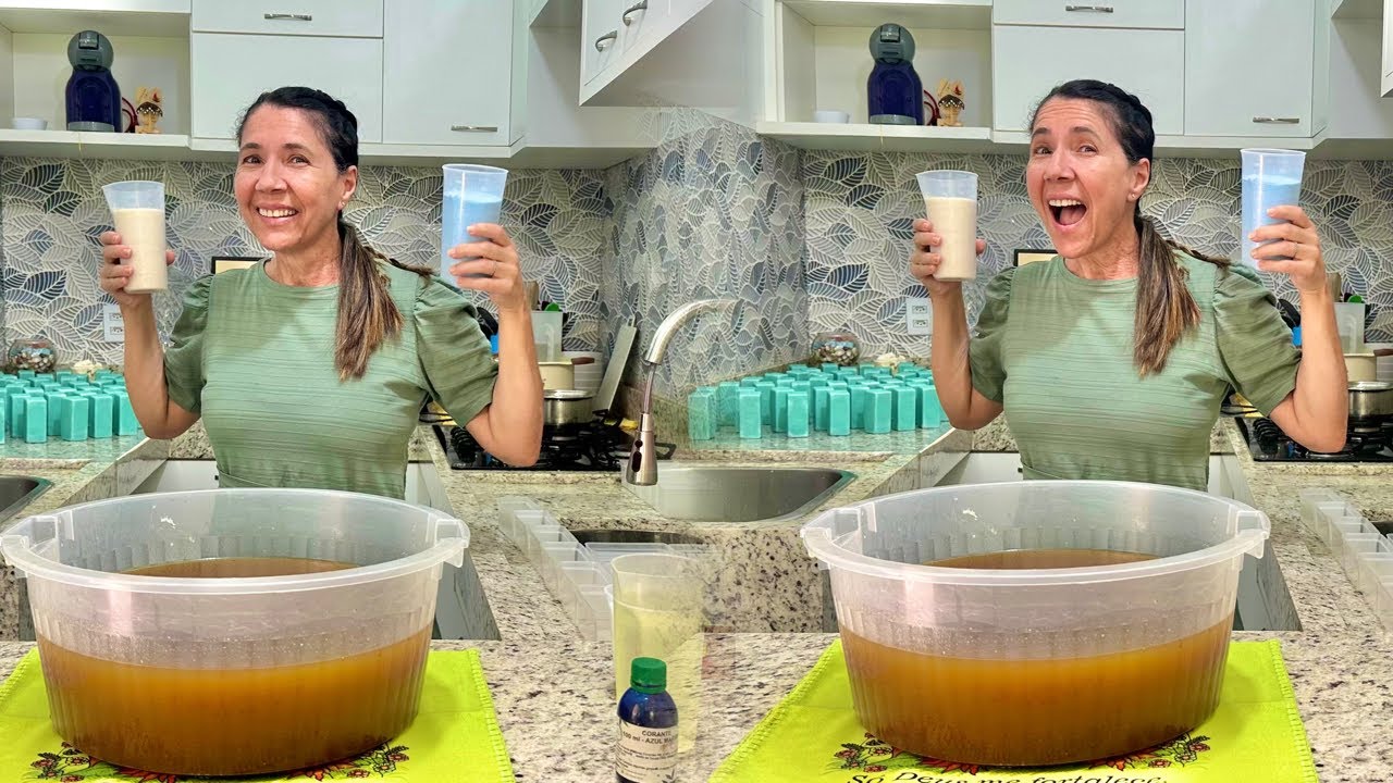 🔴AO VIVO COMO FAZER SABÃO COM 7 LITROS DE ÓLEO DE FRITURA E AÇÚCAR!!!