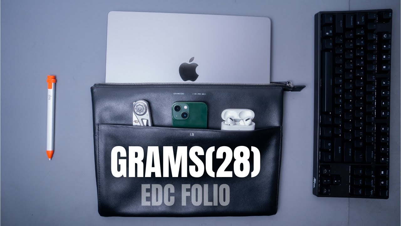 GRAMS(28) FOLIO REVIEW // THE BEST LEATHER LAPTOP SLEEVE FOR YOUR TECH EDC!?