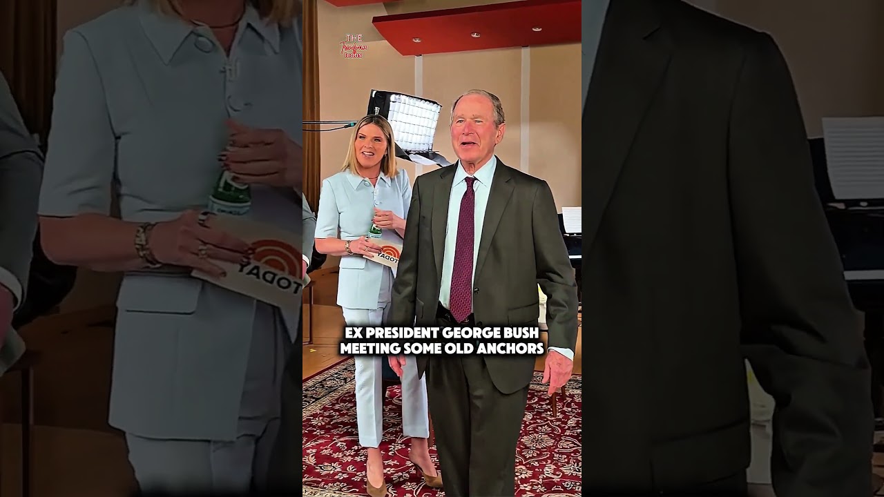 Former president George W Bush meeting old friends. #president #shorts