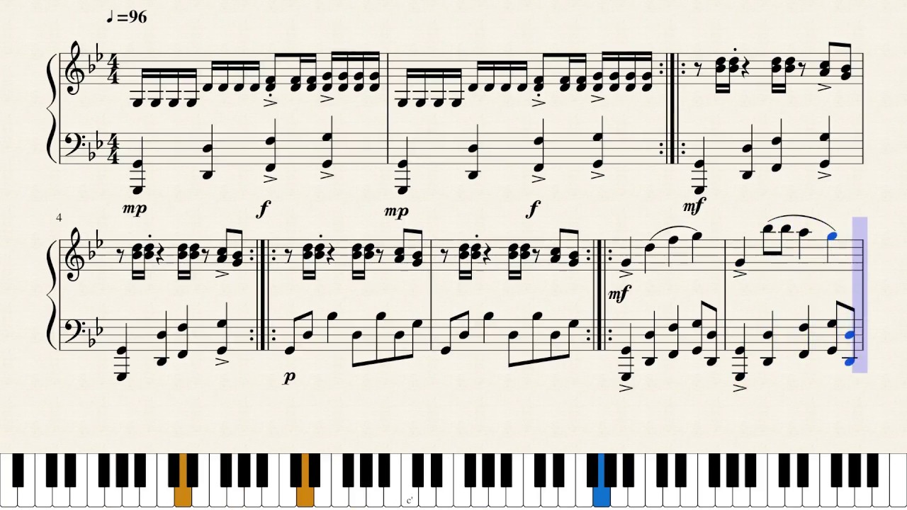 Cream on Chrome - Ratatat - Piano cover tutorial + sheet music