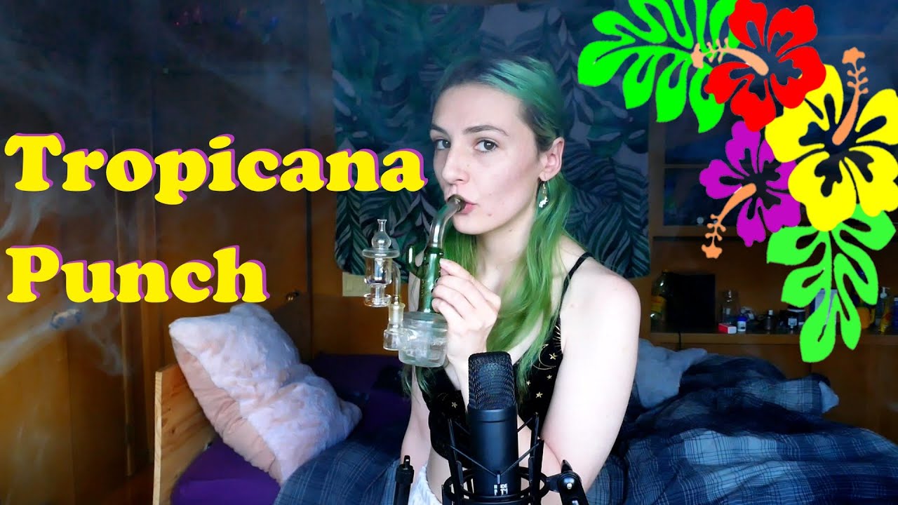 Smoking Fat Dabs of Tropicana Punch - 420 ASMR - Smoke Weed With Me!
