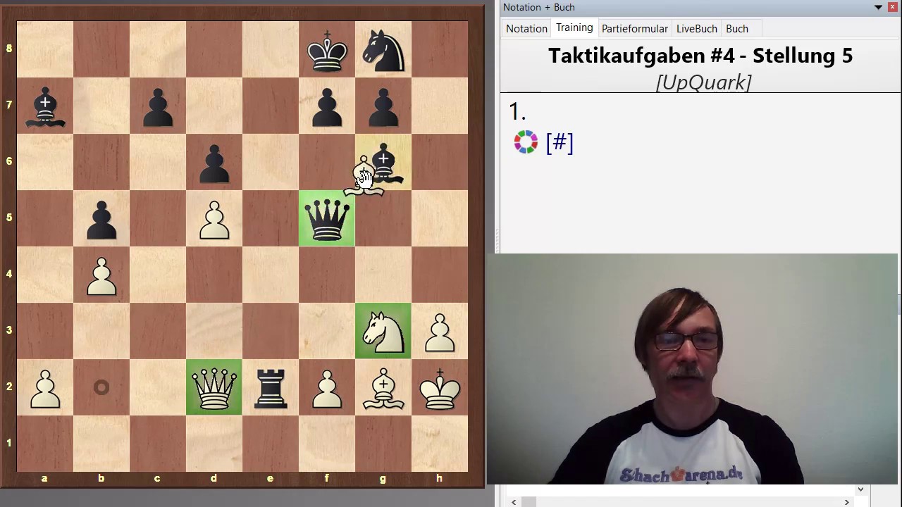 UpQuark Schach Taktikaufgaben #4 Hinlenkung
