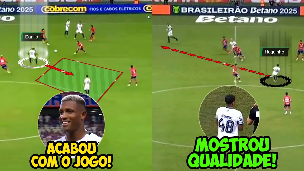 DANILO JOGOU MUITO E DOMINOU O JOGO! HUGINHO MOSTROU QUALIDADE EM BOTAFOGO X FORTALEZA