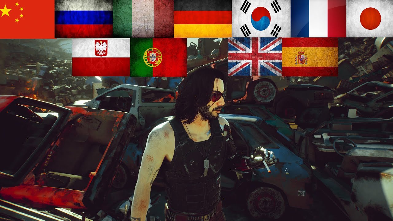 Cyberpunk 2077. Voiceovers comparison in the most dramatic scene of the game. All 11 languages.