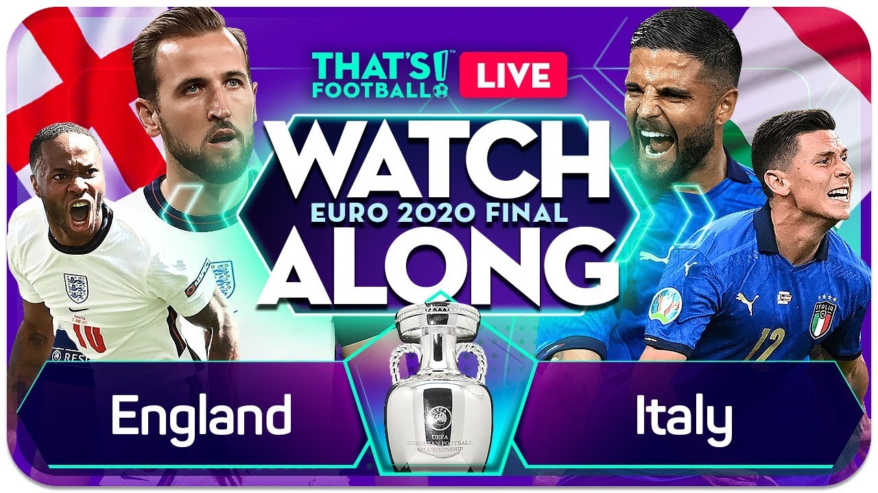 ENGLAND vs ITALY LIVE EURO 202O Final Watchalong Mark GOLDBRIDGE LIVE