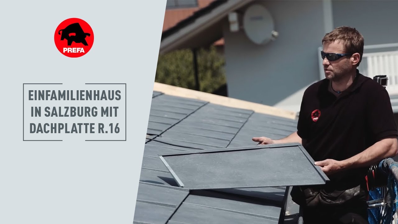 Neubau in Salzburg tr&auml;gt die neue PREFA Dachplatte R.16 mit Stil