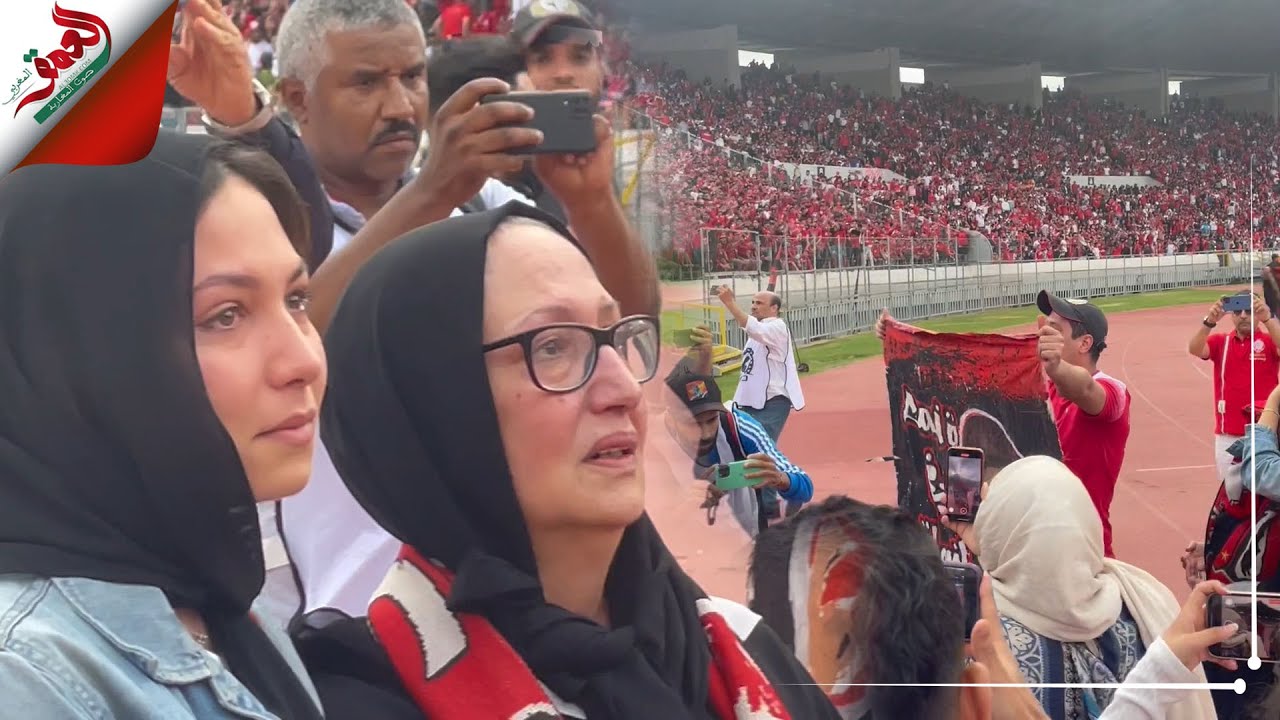 الجماهير الودادية  تنعى أم الشاب حمزة المتوفي  في مباراة خريبكة