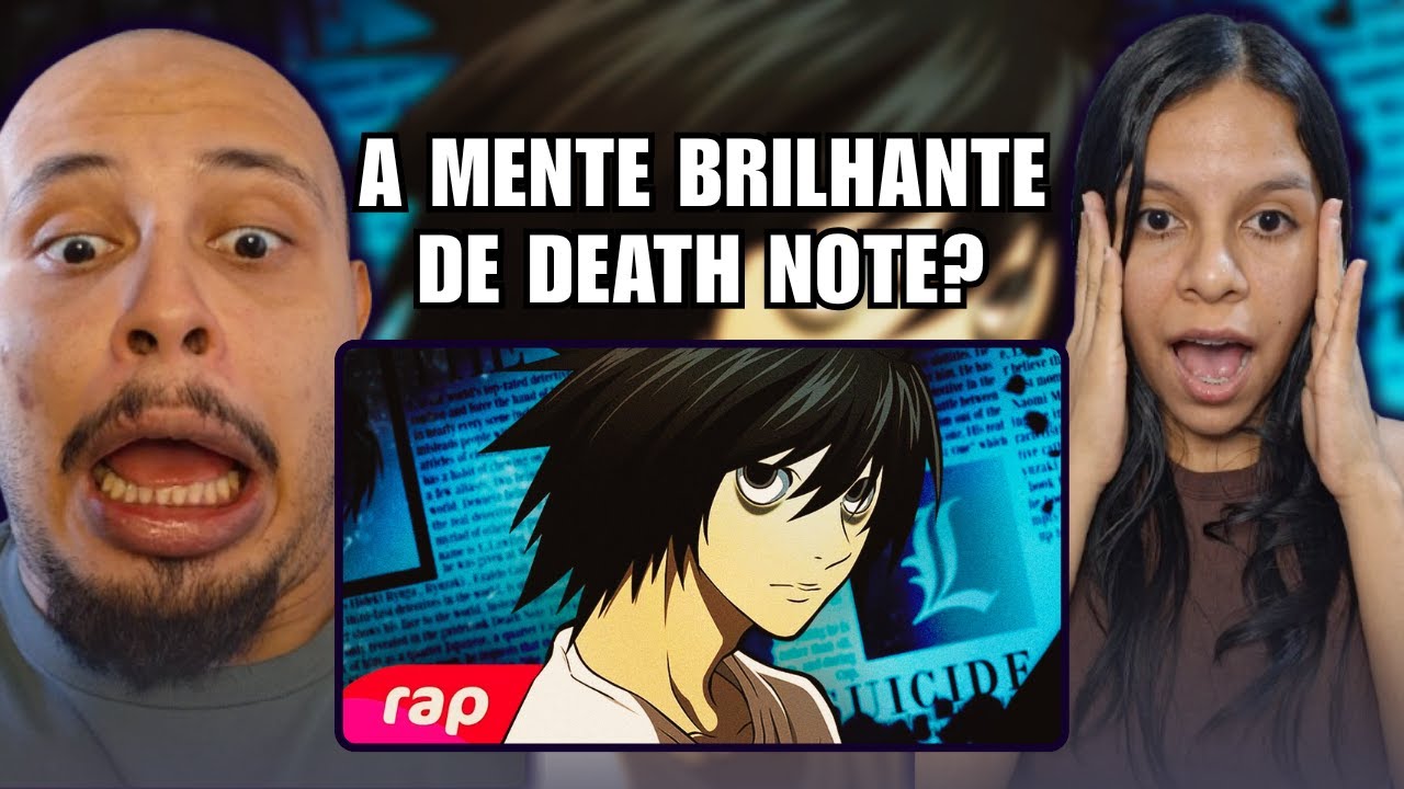 CASAL REACT: Rap do L (Death Note) - O MAIOR DETETIVE | NERD HITS