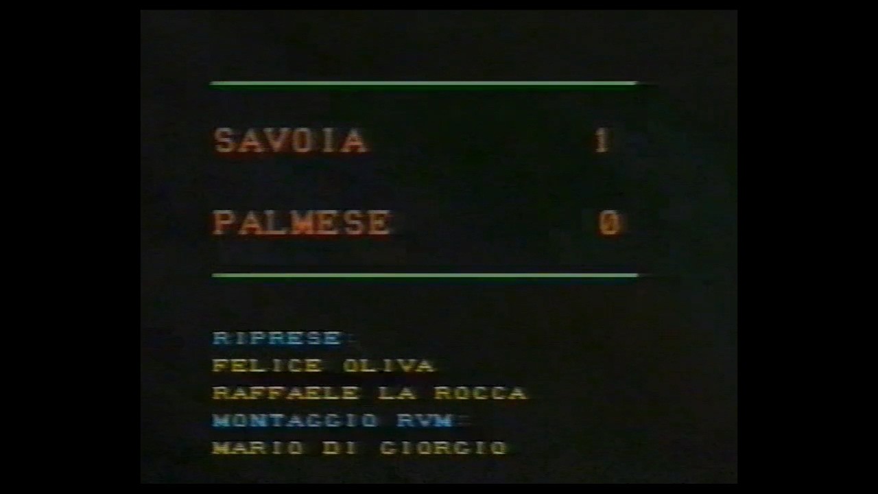 Savoia - Palmese 1985/86 esordio di Alessandro Barco