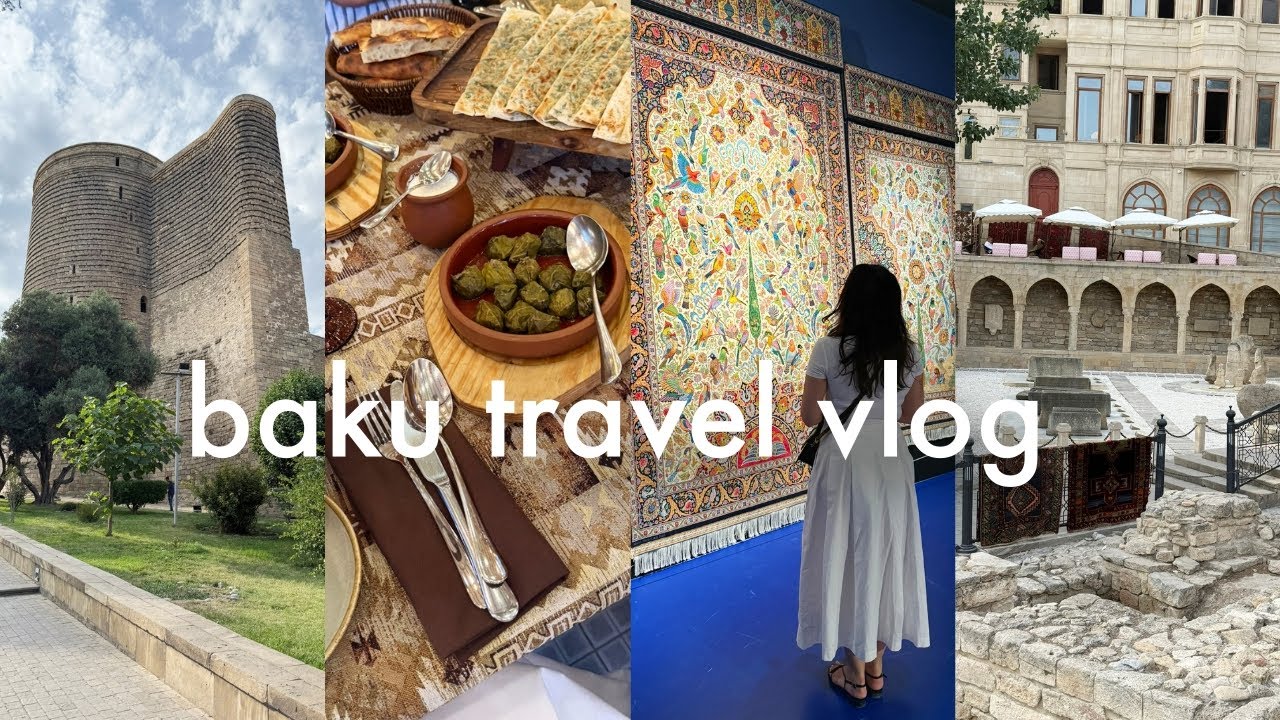 BAKU, AZERBAIJAN TRAVEL VLOG 🇦🇿❤️ Heydar Aliyev Center, Icheri Sheher & Azerbaijani Food