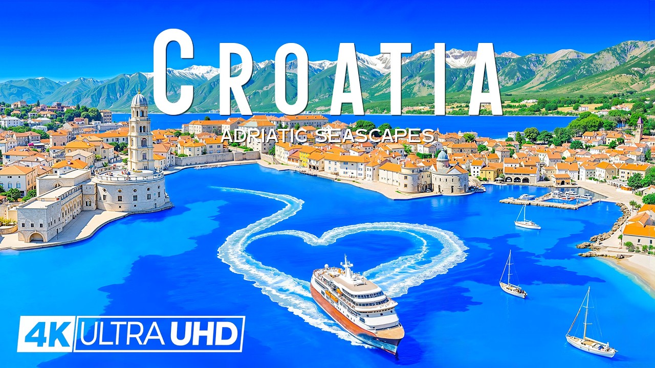 [4K] Croatia 2026 🇭🇷 Explore Adriatic Coastlines & Island Seascapes with Deep House Chill