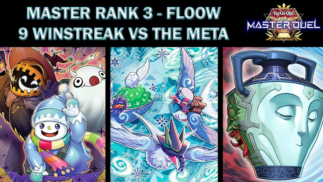 MASTER RANK 3 - FLOOWANDEREEZE GOES ON 9 WINSTREAK VS TOP TIER META - Master Duel