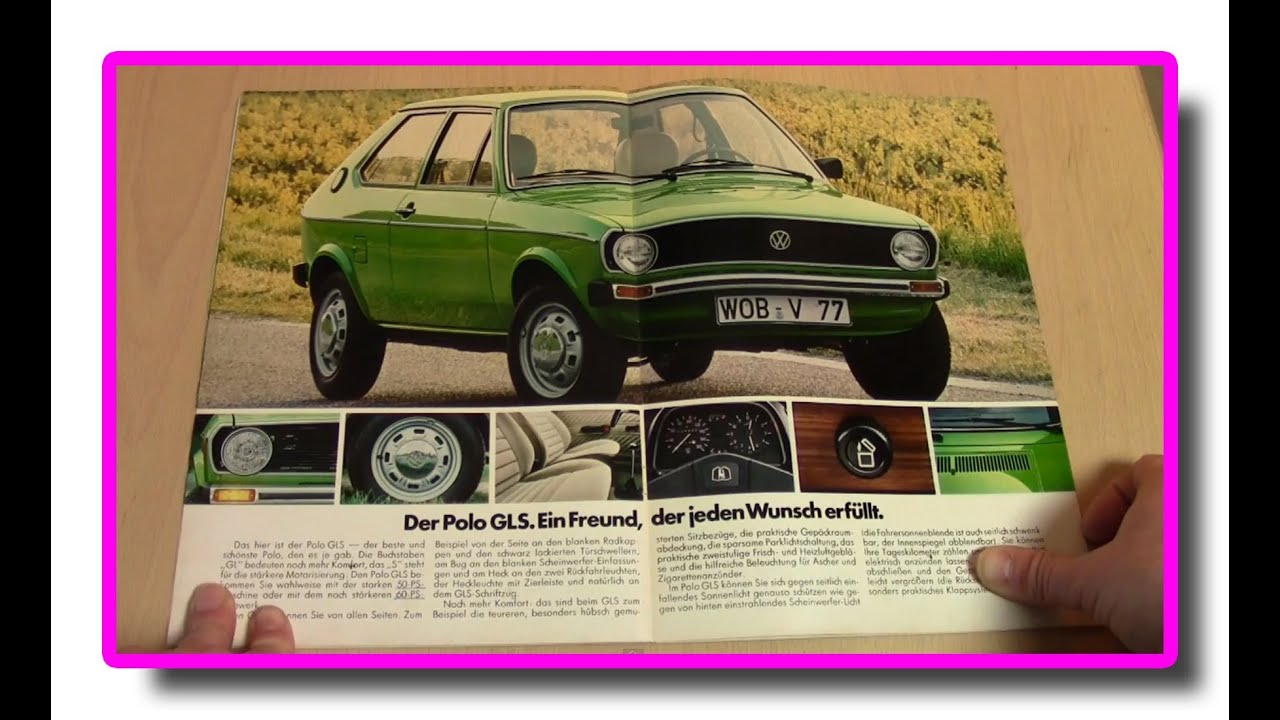 VW Prospekt VW POLO 1 (Ausgabe Modell 1977)