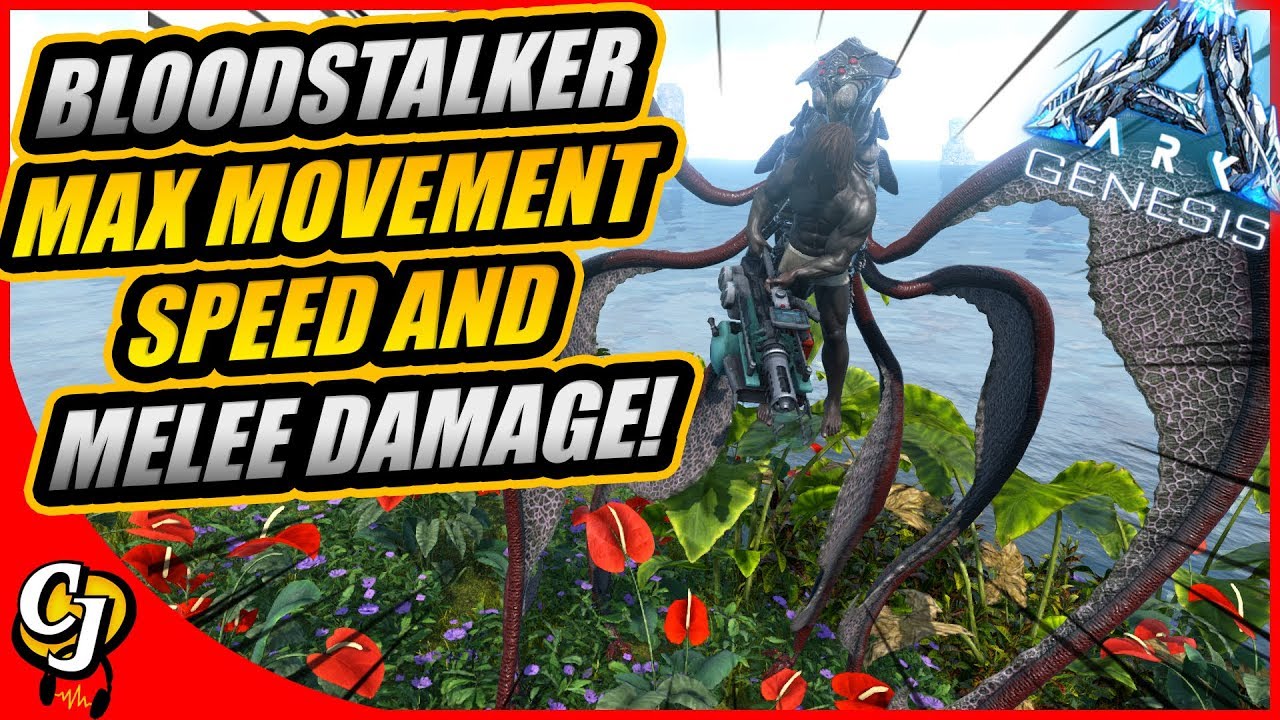 BLOODSTALKERS MAXIMUM MELEE DAMAGE AND MOVEMENT SPEED! || ARK GENESIS!