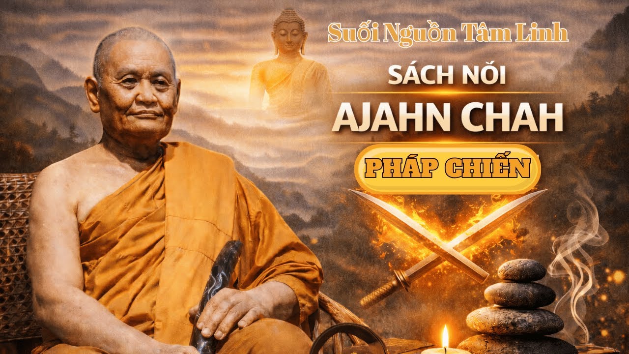 Sách Nói : Suối Ngàn Tâm Linh – Pháp Chiến | Ajahn Chah Dạy Đối Trị Phiền Não & Giữ Vững Chánh Niệm