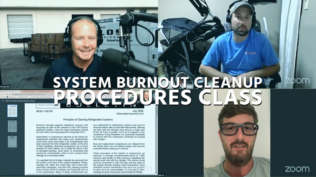 System Burnout Cleanup Procedures Class