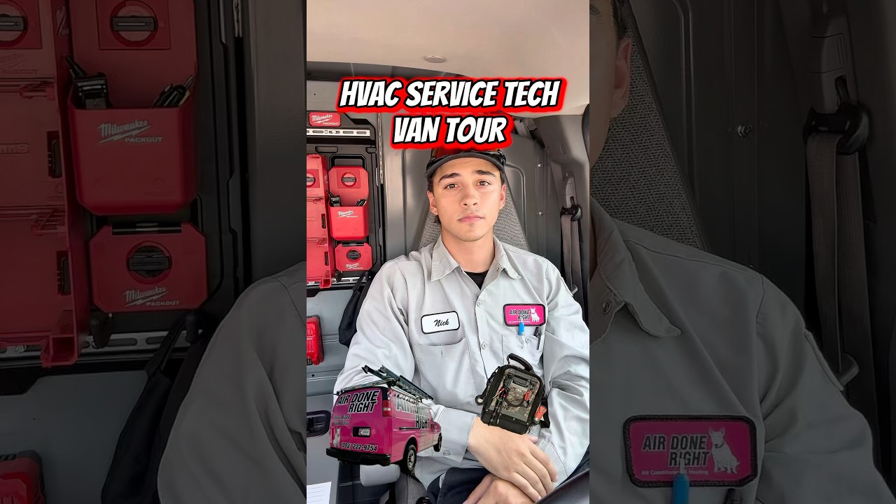 HVAC service tech van tour #hvac #vantour #service #tech #work