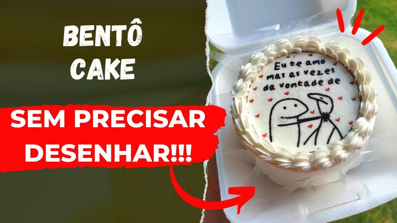 Como fazer Bent&ocirc; Cake SEM PRECISAR DESENHAR ‼️😍 Bent&ocirc; Cake de chantilly passo a passo 🥰
