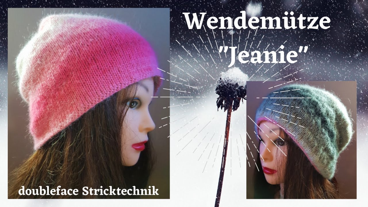 Wendemütze "Jeanie" - doubleface Stricktechnik