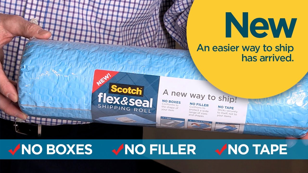 Scotch Flex & Seal Shipping Roll Demo
