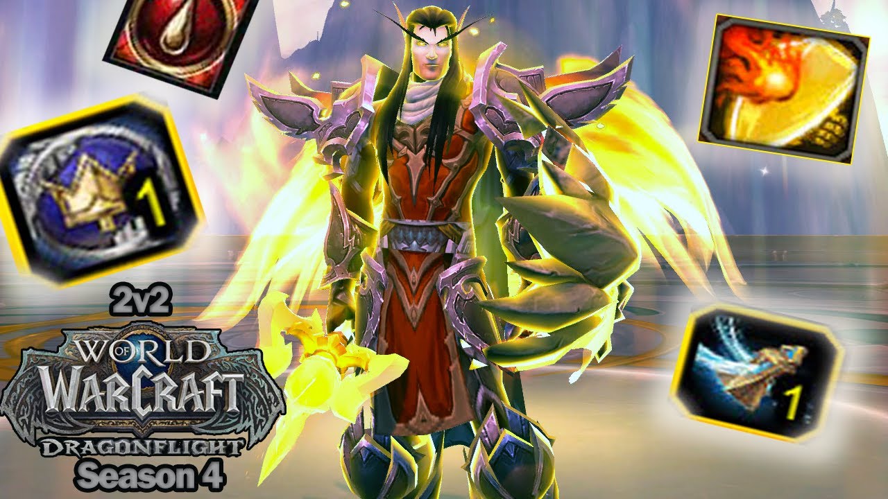 Holy Paladin PVP 2v2 arena SEASON 4 (WoW Dragonflight) [Patch 10.2.7] 👊💥