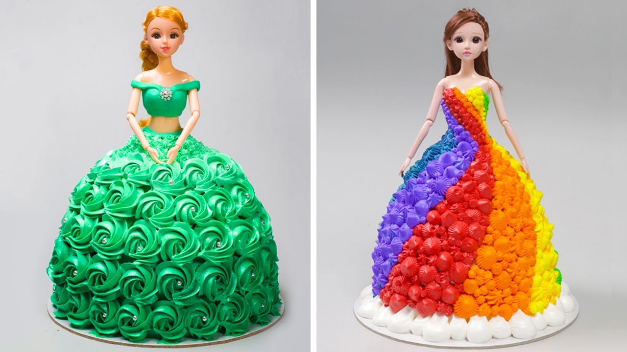 International Women's Day Cake Decorating Ideas | Princess Cake Tutorials | Birthday Colorful Cake