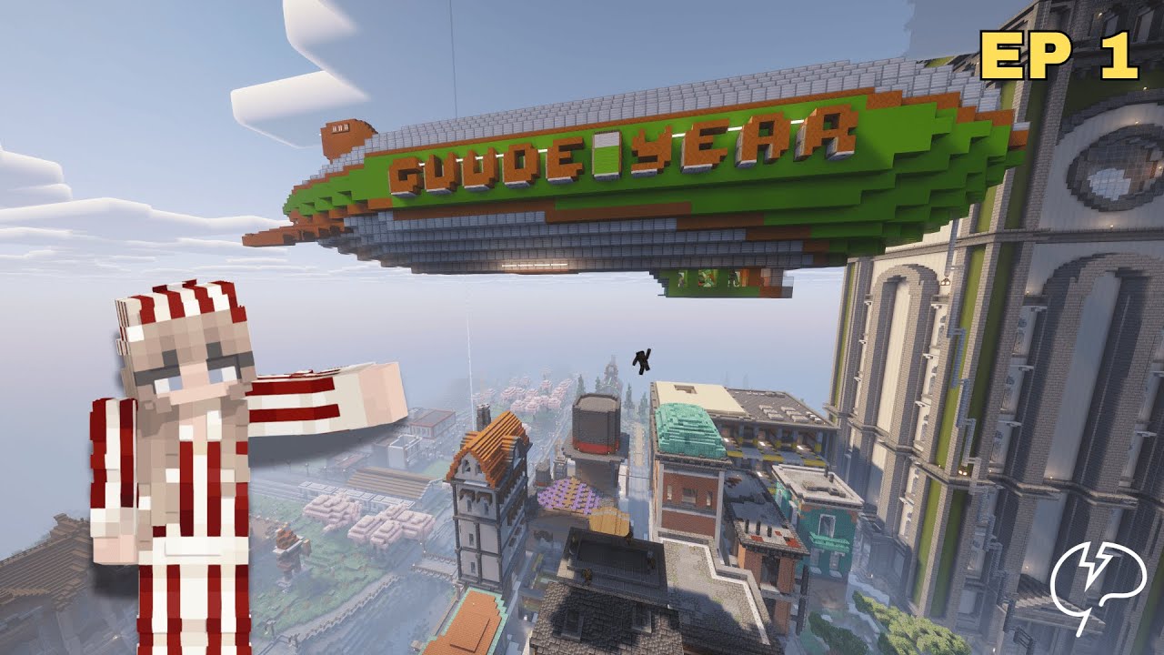 I joined Mindcrack and jumped out of a BLIMP? - Mindcrack Rebirth EP