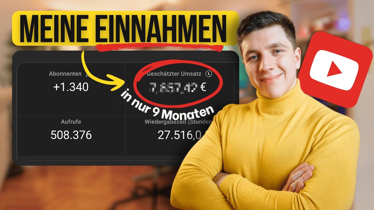 So viel GELD habe ich mit YouTube in EINEM JAHR verdient 💰 (nur 1.000 Abos)