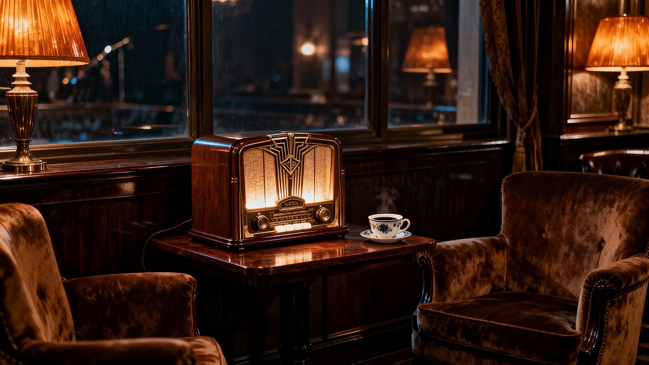 Vintage Evening Jazz Radio &ndash; 1930s 1940s Smooth Swing & Warm Background Music