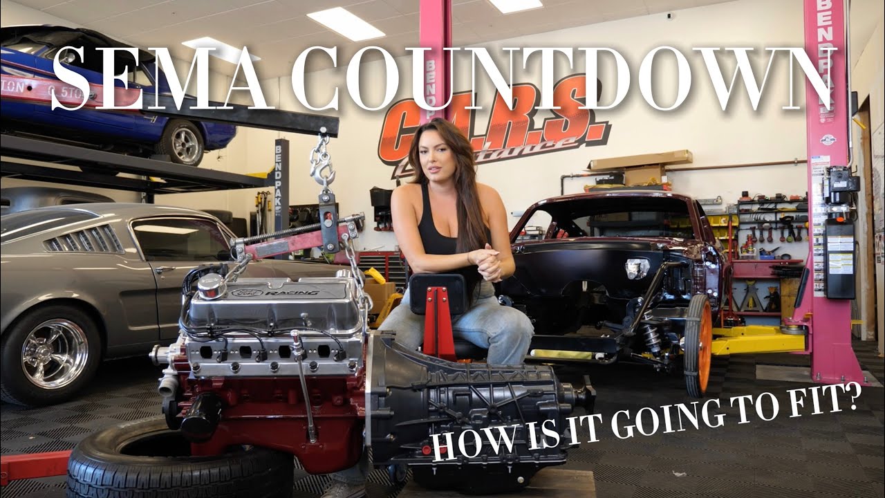 SEMA COUNTDOWN - BRANDY 1968 Fastback Motor Install