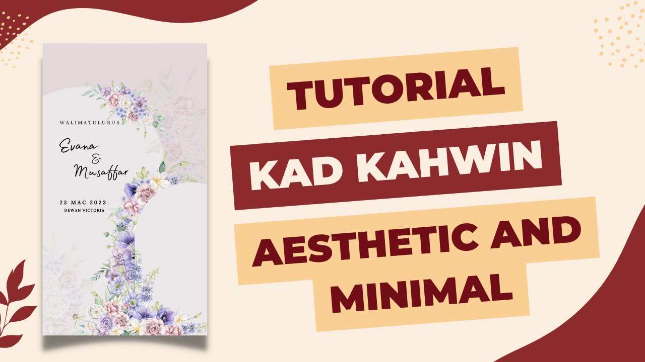Tutorial Kad Kahwin Aesthetic | Tiktok Live
