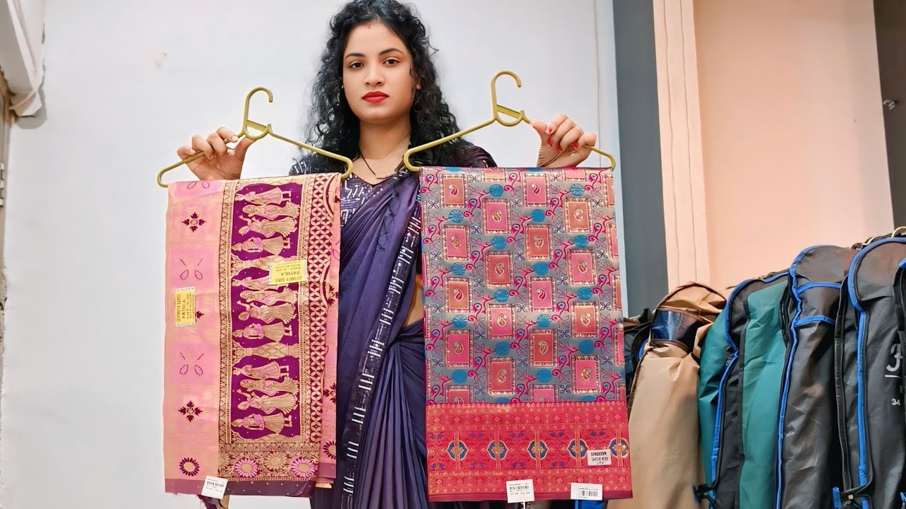 Kanjivaram saree fancy handloom saree paper saree pure tissue and dola silk saree collection #saree 