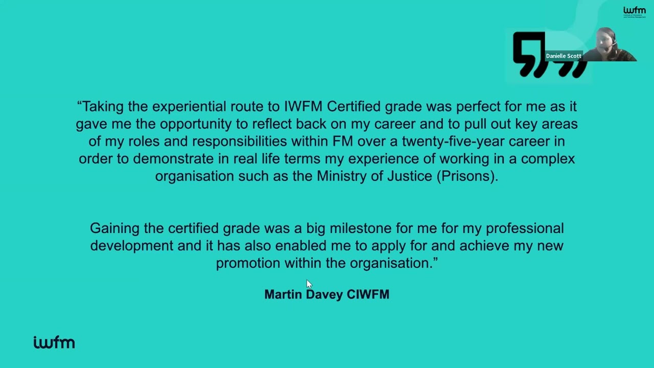 The new Experiential Route to Certified membership