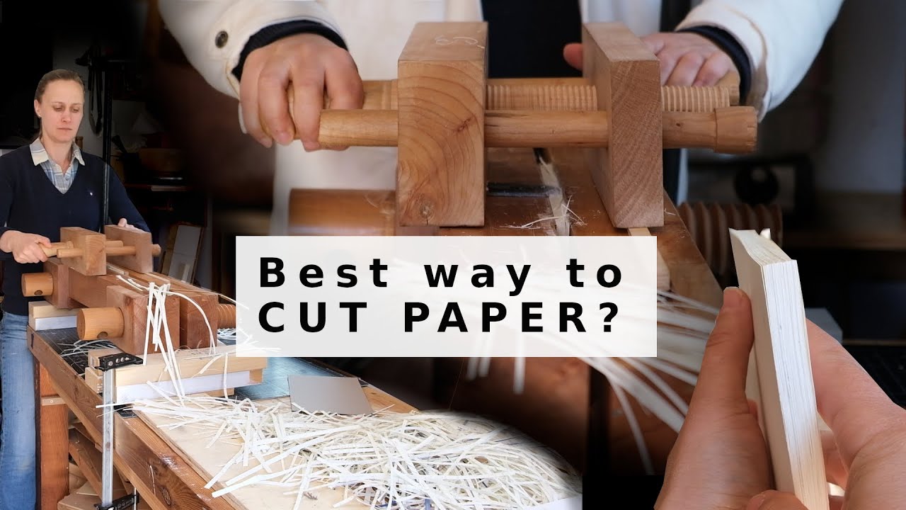 Cutting Books & Paper like a Professional at Home - DIY Book Plough Plan