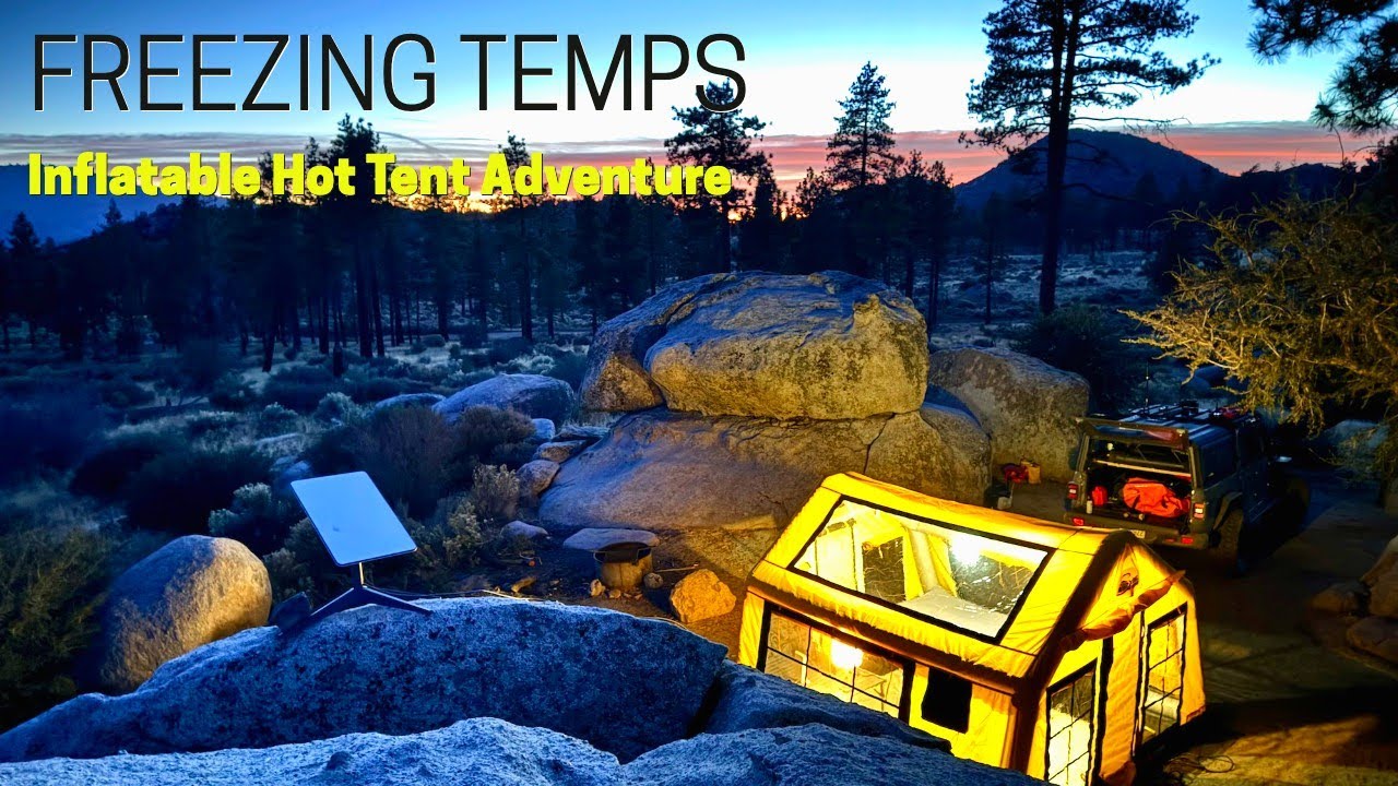 Sonmez London 360 Discover Inflatable HOT Tent & Winter Gear Test | Silent Overlander