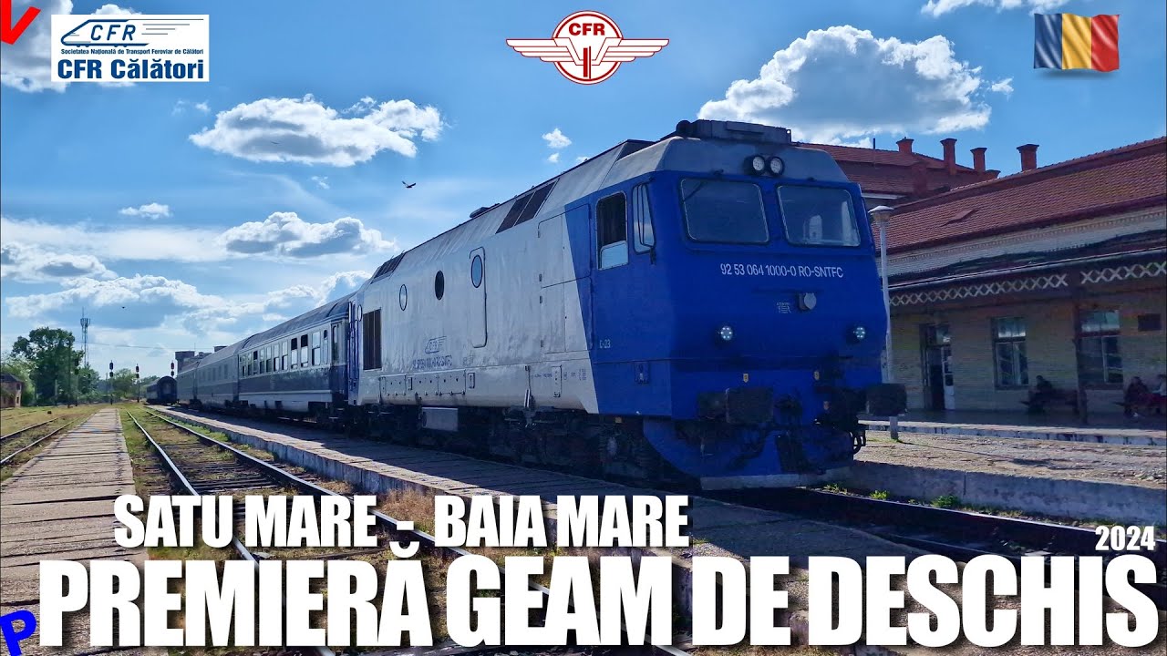 Premieră 2024: Tren cu Geamuri de Deschis pe Ruta Satu Mare - Baia Mare