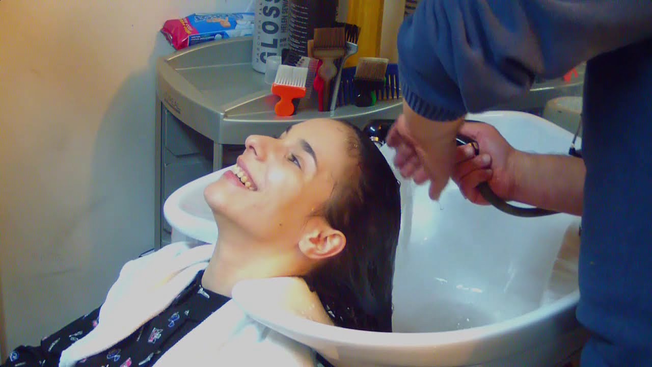 Hair of 14 women being washed in hair salon