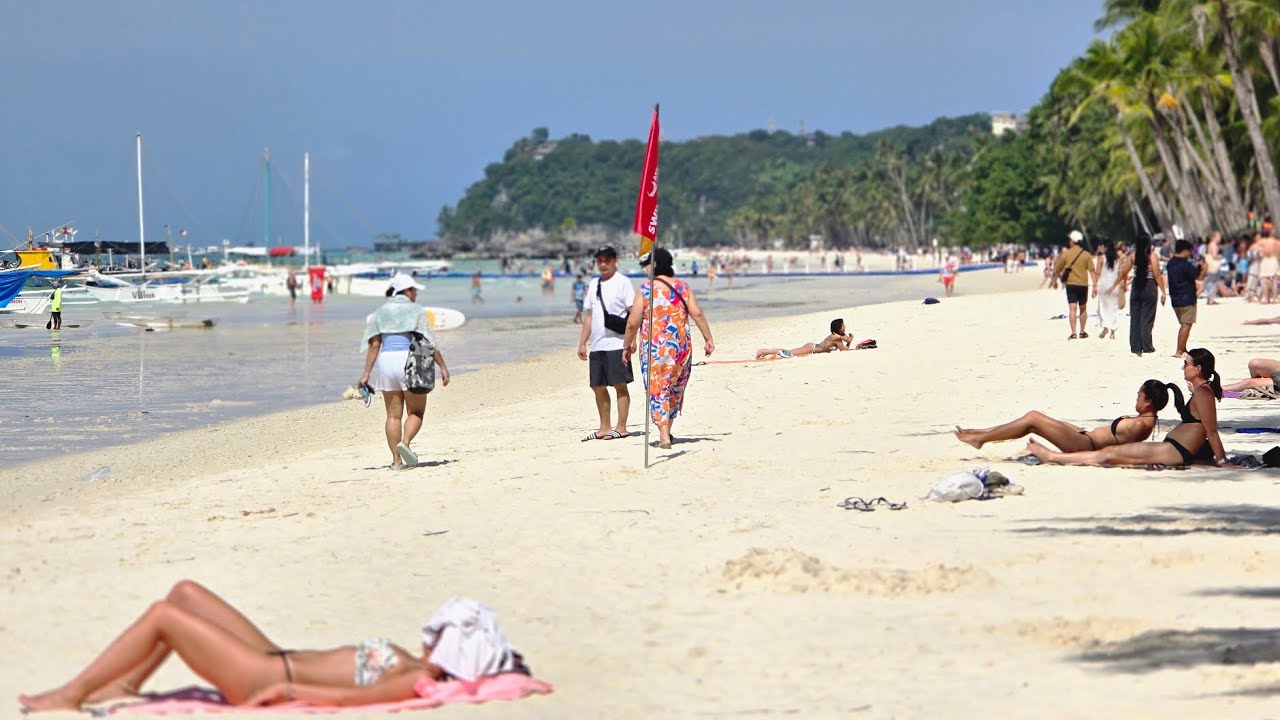 Boracay island Today on Sunday 10am January 25 2026 | Beach Walking Tour #boracay #philippines 